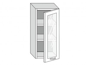 19.40.3 Шкаф настенный (h=913) на 400мм с 1-ой стекл. дверцей в Ирбите - irbit.magazinmebel.ru | фото