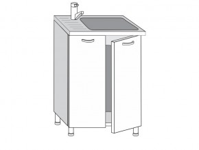 2.60.2м Шкаф-стол на 600мм под врезную мойку с 2-мя дверцами в Ирбите - irbit.magazinmebel.ru | фото