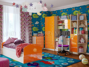 Детская комната Юниор-2 Оранжевый металлик в Ирбите - irbit.magazinmebel.ru | фото
