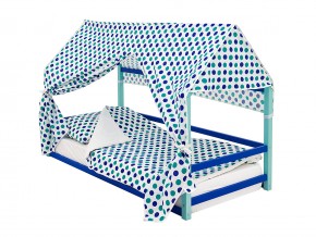 Детская кровать-домик Монтессори Svogen мятно-синий в Ирбите - irbit.magazinmebel.ru | фото - изображение 4