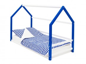 Детская кровать-домик Монтессори Svogen сине-белый в Ирбите - irbit.magazinmebel.ru | фото