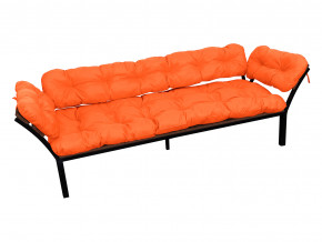 Диван Дачный с подлокотниками оранжевая подушка в Ирбите - irbit.magazinmebel.ru | фото