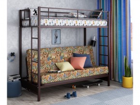 Двухъярусная кровать с диваном Мадлен Коричневая-марки в Ирбите - irbit.magazinmebel.ru | фото