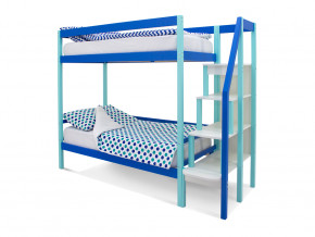Двухъярусная кровать Svogen мятно-синий в Ирбите - irbit.magazinmebel.ru | фото