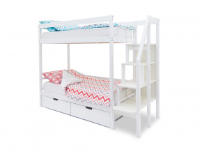 Двухъярусная кровать Svogen с ящиками белый в Ирбите - irbit.magazinmebel.ru | фото - изображение 1