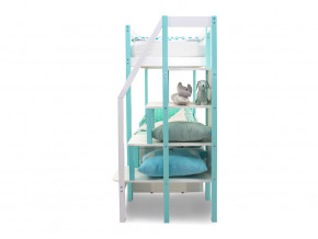 Двухъярусная кровать Svogen с ящиками мятно-белый в Ирбите - irbit.magazinmebel.ru | фото - изображение 4