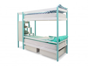 Двухъярусная кровать Svogen с ящиками мятно-белый в Ирбите - irbit.magazinmebel.ru | фото - изображение 5