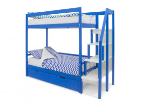 Двухъярусная кровать Svogen с ящиками синий в Ирбите - irbit.magazinmebel.ru | фото - изображение 1