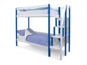 Двухъярусная кровать Svogen сине-белый в Ирбите - irbit.magazinmebel.ru | фото