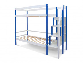Двухъярусная кровать Svogen сине-белый в Ирбите - irbit.magazinmebel.ru | фото - изображение 2