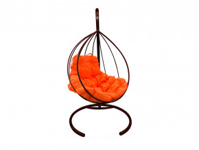 Кокон Капля без ротанга оранжевая подушка в Ирбите - irbit.magazinmebel.ru | фото