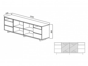 Комодино Moderno-2200 Ф3 в Ирбите - irbit.magazinmebel.ru | фото - изображение 5