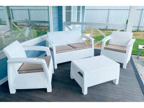 Комплект уличной мебели Yalta Terrace Set белый в Ирбите - irbit.magazinmebel.ru | фото