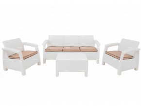 Комплект уличной мебели Yalta Terrace Triple Set белый в Ирбите - irbit.magazinmebel.ru | фото