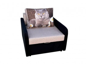 Кресло кровать Канзасик с подлокотниками кот с ромашками-2 в Ирбите - irbit.magazinmebel.ru | фото - изображение 1