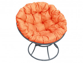 Кресло Папасан без ротанга оранжевая подушка в Ирбите - irbit.magazinmebel.ru | фото