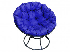 Кресло Папасан без ротанга синяя подушка в Ирбите - irbit.magazinmebel.ru | фото
