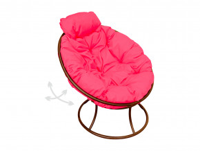 Кресло Папасан мини пружинка без ротанга розовая подушка в Ирбите - irbit.magazinmebel.ru | фото
