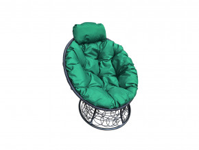 Кресло Папасан мини с ротангом зелёная подушка в Ирбите - irbit.magazinmebel.ru | фото