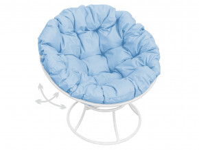 Кресло Папасан пружинка без ротанга голубая подушка в Ирбите - irbit.magazinmebel.ru | фото