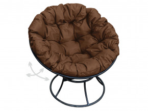 Кресло Папасан пружинка без ротанга коричневая подушка в Ирбите - irbit.magazinmebel.ru | фото