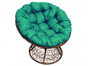 Кресло Папасан с ротангом зелёная подушка в Ирбите - irbit.magazinmebel.ru | фото