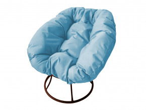 Кресло Пончик без ротанга голубая подушка в Ирбите - irbit.magazinmebel.ru | фото - изображение 1