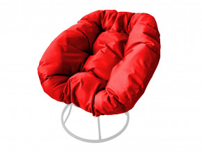 Кресло Пончик без ротанга красная подушка в Ирбите - irbit.magazinmebel.ru | фото - изображение 1