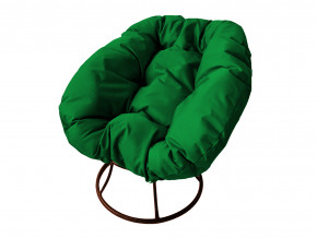Кресло Пончик без ротанга зелёная подушка в Ирбите - irbit.magazinmebel.ru | фото
