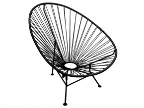 Кресло Ракушка с ротангом чёрный в Ирбите - irbit.magazinmebel.ru | фото