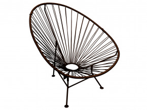 Кресло Ракушка с ротангом коричневый в Ирбите - irbit.magazinmebel.ru | фото - изображение 1