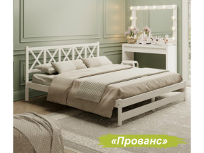 Кровать 2-х спальная Аист-8 Прованс белый с карнизом 1400х2000 мм в Ирбите - irbit.magazinmebel.ru | фото