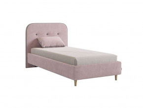 Кровать 900 Лео велюр нежно-розовый в Ирбите - irbit.magazinmebel.ru | фото - изображение 1