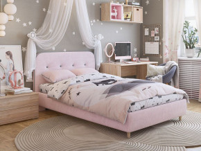 Кровать 900 Лео велюр нежно-розовый в Ирбите - irbit.magazinmebel.ru | фото - изображение 4