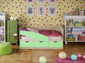 Кровать Бабочки 1600 Салатовый в Ирбите - irbit.magazinmebel.ru | фото