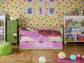 Кровать Бабочки 1600 Сиреневый металлик в Ирбите - irbit.magazinmebel.ru | фото - изображение 1