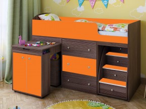 Кровать чердак Малыш 70х160 бодега-оранжевый в Ирбите - irbit.magazinmebel.ru | фото - изображение 1