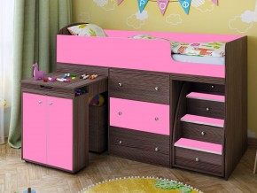 Кровать чердак Малыш 80х180 бодега-розовый в Ирбите - irbit.magazinmebel.ru | фото - изображение 1
