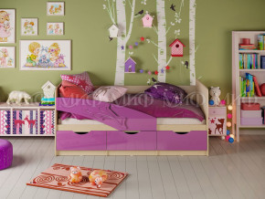 Кровать Дельфин 1600 Фиолетовый металлик в Ирбите - irbit.magazinmebel.ru | фото
