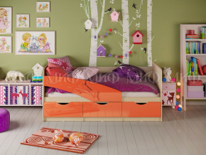 Кровать Дельфин 1600 Оранжевый металлик в Ирбите - irbit.magazinmebel.ru | фото