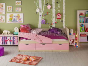 Кровать Дельфин 1600 Розовый металлик в Ирбите - irbit.magazinmebel.ru | фото - изображение 1