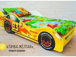Кровать детская машина Тачка Желтая в Ирбите - irbit.magazinmebel.ru | фото - изображение 1