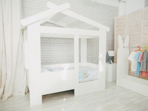 Кровать детская Теремок без ящика белая в Ирбите - irbit.magazinmebel.ru | фото