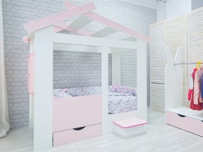 Кровать детская Теремок без ящика розовая в Ирбите - irbit.magazinmebel.ru | фото - изображение 2