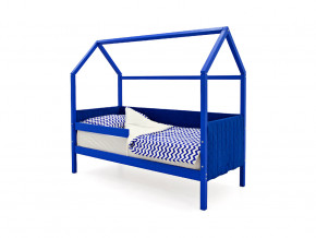 Кровать-домик мягкий Svogen с бортиком синий в Ирбите - irbit.magazinmebel.ru | фото