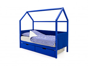 Кровать-домик мягкий Svogen с ящиками синий в Ирбите - irbit.magazinmebel.ru | фото