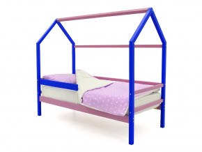 Кровать-домик Svogen с бортиком синий-лаванда в Ирбите - irbit.magazinmebel.ru | фото - изображение 1