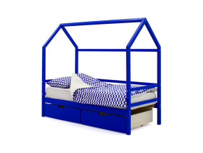 Кровать-домик Svogen с ящиками синий в Ирбите - irbit.magazinmebel.ru | фото