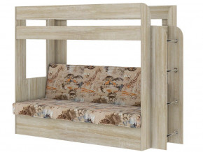 Кровать двухъярусная Карамель 75 сонома-саванна в Ирбите - irbit.magazinmebel.ru | фото - изображение 1