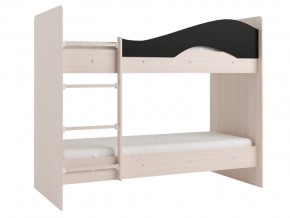 Кровать двухъярусная Мая на латофлексах млечный дуб-венге в Ирбите - irbit.magazinmebel.ru | фото